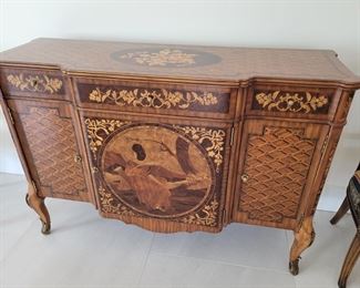 Maitland Smith Inlaid French Style Credenza