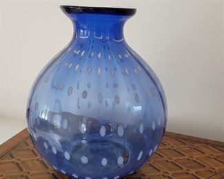 Decorative glass vase