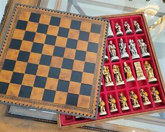 Leather case Chess set 
