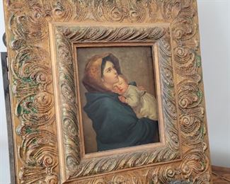 Mother Mary Baby Jesus original painting