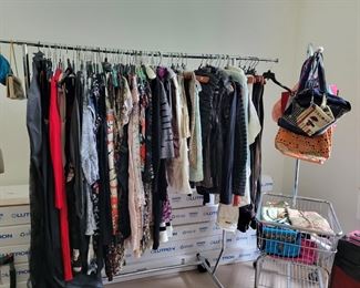 Ladies clothing, bags and shoes - Coach, Clarks, Giani Bini, Max Mara, Biya Johnny Was, RENE RUIZ evening gown and much more 