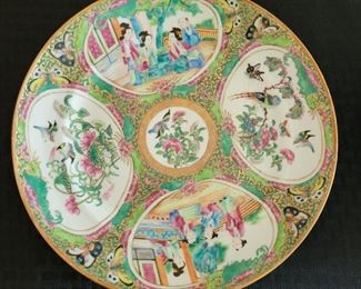 1850's Rare Chinese Rose Medallion Plate 