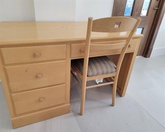 Maple Desk and Chair 