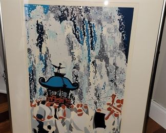 Signed numbered serigraph by Tanaka Masaaki 