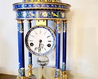 Cloisonne Clock 