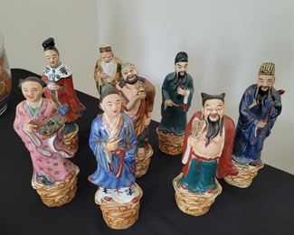 Set of 8 Chinese Immortals 1875 Dao
