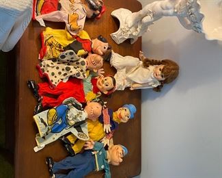 Vintage hand puppets 