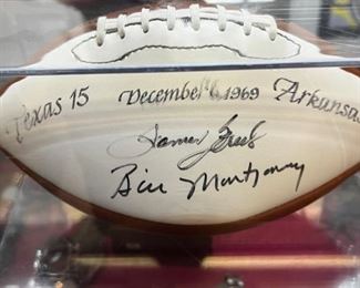 James Street Bill Montgomery Signed Football