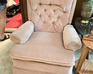 . . . accent chair in neutral color