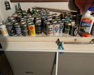 . . .  part of a vast beer can collection