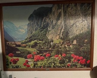 . . . framed puzzle art