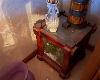 . . . cute vases, cabinet