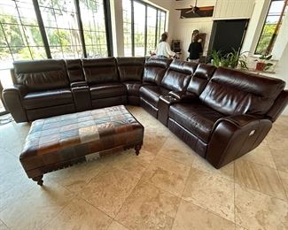 HAVERTY’S BROWN LEATHER COUCH
WITH ELECTRICAL HEADRESTS & RECLINERS, USB PORTS & CUP HOLDERS
Original cost $3,700