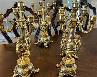 CHATEAU BEAUMONT CANDELABRA FROM TOSCANO CATALOG