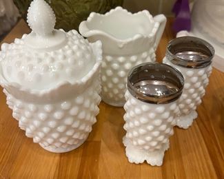 SUGAR, CREAMER, SALT & PEPPER SET