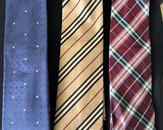 LOUIS VUITTON & BURBERRY TIES