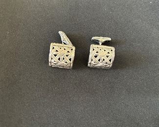 JOHN HARDY STERLING SILVER CUFFLINGS