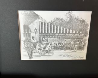 NEW ORLEANS - CAFE DU MONDE - ARTIST DON DAVEY