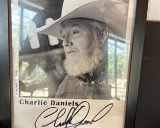 CHARLIE DANIELS AUTOGRAPHED PICTURE