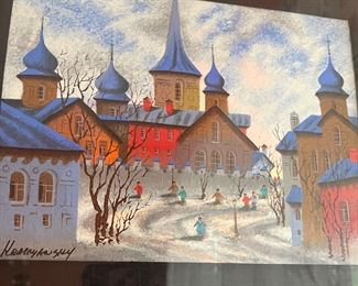 Anatole Krasnynansky signed lithograph