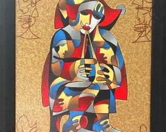 Anatole Krasynansky serigraph on canvas