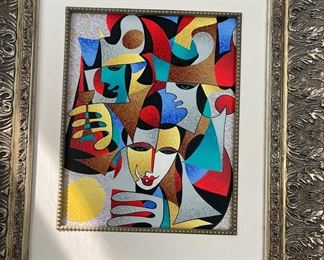 Anatole Krasynansky serigraph on canvas