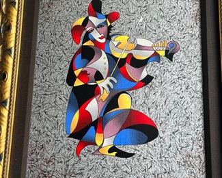 Anatole Krasynansky serigraph on canvas