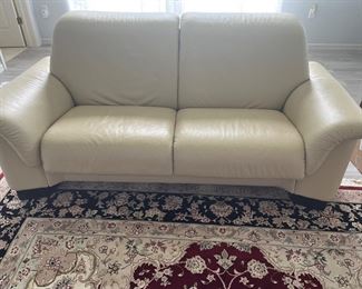 Stressless leather loveseat