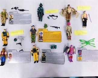 GI Joe Action Figures, Accessories, Cards