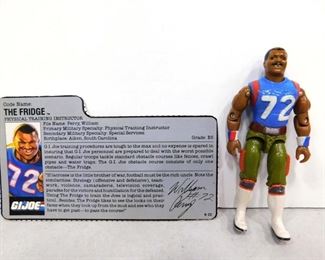 GI Joe action figure, accessory, red card