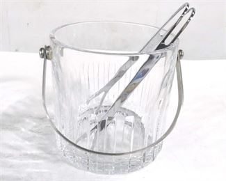 Vintage Baccarat Crystal Rotary Ice Bucket