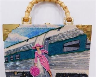 train or railroad purse