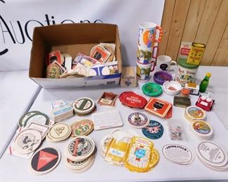 beer coasters circus cups etc