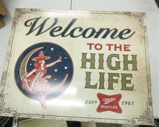 Miller High Life sign