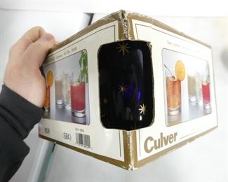 Culver Glass Bar Glasses New Old Stock