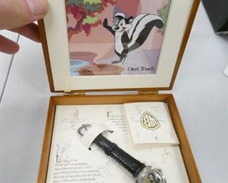 Pepe le Pew Watch in Chuck Jones Collector's Box