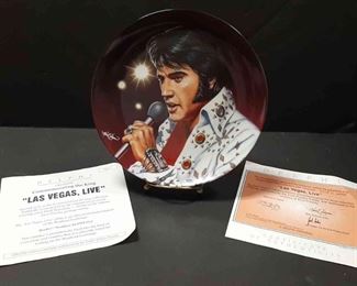 Delphi Presents Commerorating The King Elvis Presley Las Vegas, Live Bradex 84D1923.2 Certificate Of Authenticy 9258A