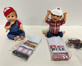 JC039 IH Farmall Pride Dolls, Red Rules, Finished by Suppertime  Certificate of Authenticity