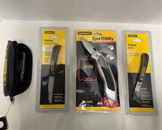 JC050 Lot of 4 Stanley Tools Knifes FoldingSport Utility Pocket Knives  NIB