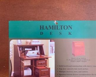 #50	Hamilton Drop Front Desk w/2 drawers w/1  shelf 36x20-35x43	 $275.00 
