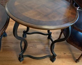 #52	Heavy Metal Base Round Top Side Table - 25x25	 $75.00 

