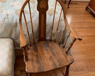 #64	Windsor Wood Chair 	 $75.00 
