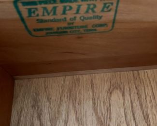 
#69	Empire Dresser w/9 drawers (no mirror) - 62x19x32	 $225.00 
