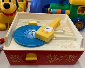 #120	fisher price record player with records	$20 
