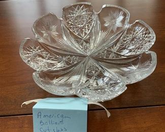 #154	American Brilliant Round Cut Glass Flower Shaped	 $30.00 
