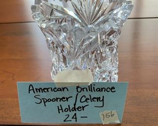 #156	American Brilliant Spooner/Celery Holder	 $24.00 
