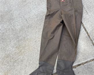 #205 Red ball chest waders liner no boots size Large $30