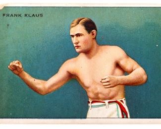Antique sports cards Frank Klaus Boxing 1940's 