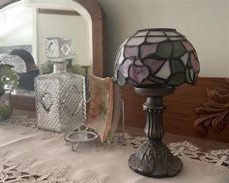 small stained glass lamp