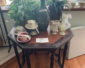 Fenton,  glassware Lenox, teacups, vases 